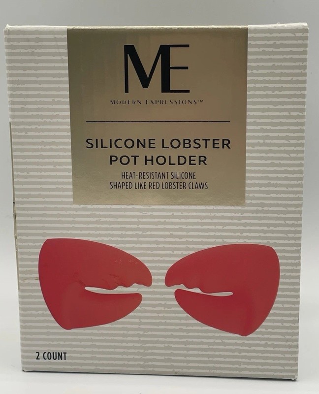 Silicone Pot Holders Modern Expressions Red Lobster Claw Pair