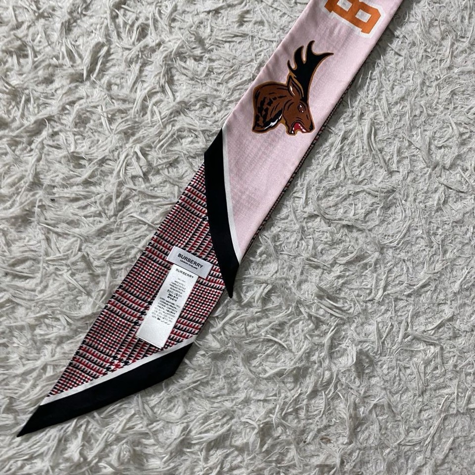Sciarpa Skinny Leopardata Marrone - Accessorio Multiuso: Cravatta, Fascia Per Capelli, Fiocco Per Borsa - Effetto Seta - 6