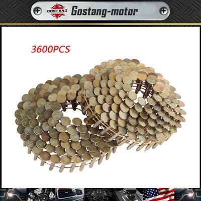 0.12 * 3/4'' 3600 full round head roof nails,15 degree inclined coil