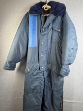 Vintage Walls Blizzard-Pruf Coveralls Mens Small Blue Insulated Ski Snowsuit