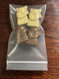 LEGO Star Wars 2002 7139 Ewok Paploo Minifigure Torso Lot of 4 Great Condition