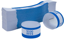 Pack of 500 Currency Band Self Sealing Currency Straps Bands Money Bill Wrappers