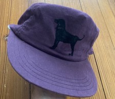 Black Dog Brand Martha’s Vineyard Vintage 90’s long brim Hat leather usa made