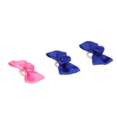 Dog Bows Fashionable Portable Cute Pet Hair Bows With Rubber Bands For Dogs Cats