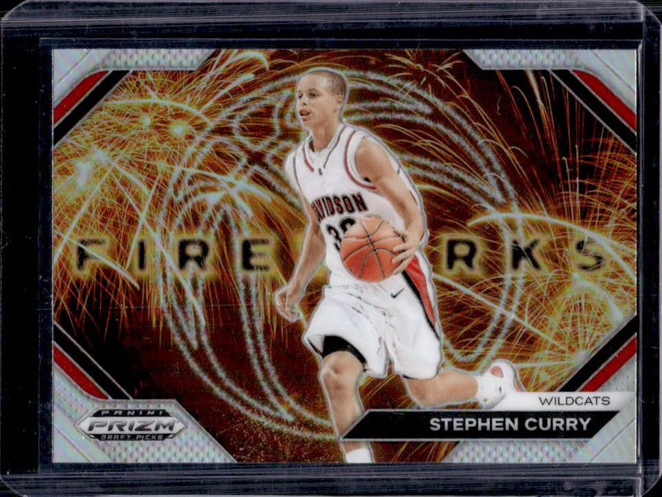 2024 Prizm Draft Picks Stephen Curry Fireworks Silver #5