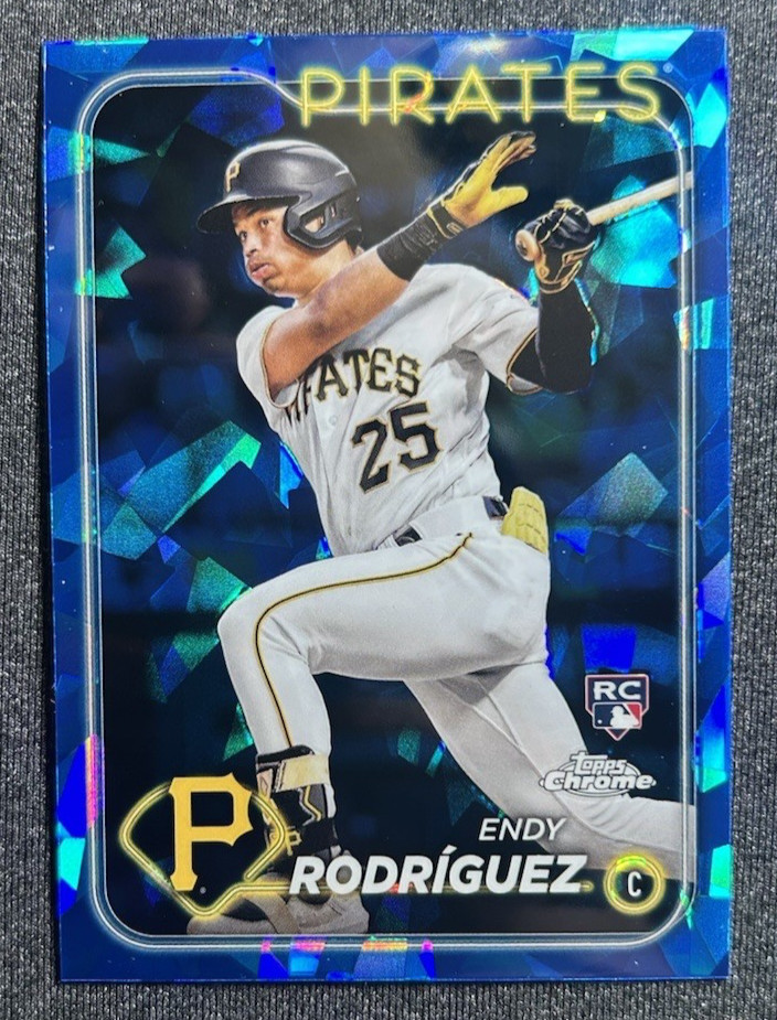 2024 Topps Chrome Sapphire Edition #3 Endy Rodriguez RC Rookie Pirates