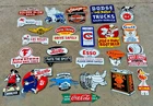 Lot of 24 Porcelain Enamel Signs – Mixed Designs, Vintage Style, single sided