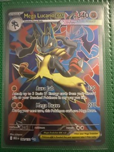mega lucario pokemon card price - ex - 077/132 - ME01: Mega Evolution (MEG) - Double Rare capturing the aura Pokmon in battle ME01: Mega Evolution Mega Lucario
