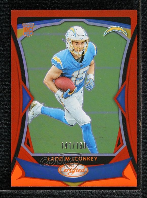 2024 Certified Rookies Orange Mirror 141/150 Ladd McConkey #125 Rookie RC uk2