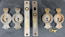 1887 Eastlake Victorian Russell & Erwin Double Pocket Door Sliding Door Set