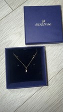 Swarovski Gold Dice Pendant With Crystals On Dice And Clasp