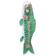 Japanese Carp Windsock 26In Koinobori Fish Flag Outdoor Decor for Home Garden.