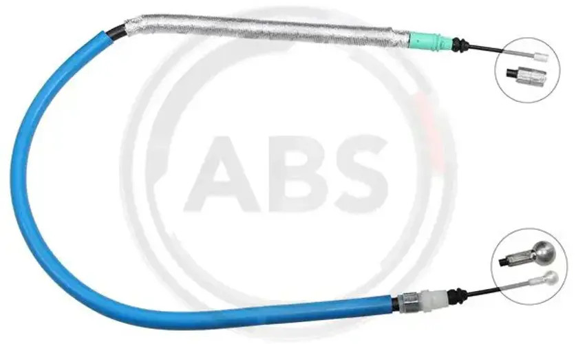 Handbrake cable Disc Brake K18891 A.B.S. for PEUGEOT CITROËN DS