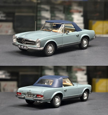 NOREV 1/18 Mercedes Benz 230 SL 1963 W113 Blue Diecast Car Model 183992