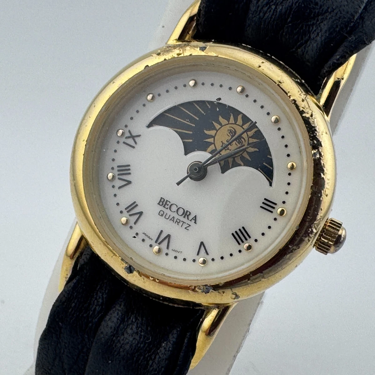 Becora V3080 Womens Watch 26mm Moon Phase Gold Tone Pink Strap New Battery $_57.JPG?set_id=8800005007 main image 3
