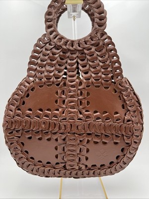 Patricia Nash Pisticci Chainlink Leather Shoulder Bag - Florence/Gold