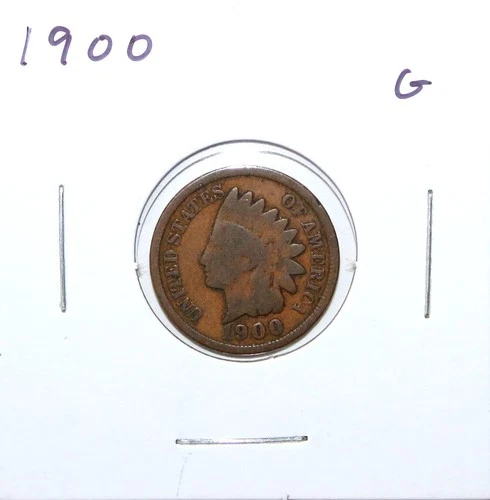 1900 US Indian Head Cent  G Good Free Shipping
