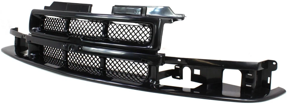 For 1998-2004 New Front Black Grille Fits Chevrolet Blazer Plastic GM1200507 - Imagem 3 de 4
