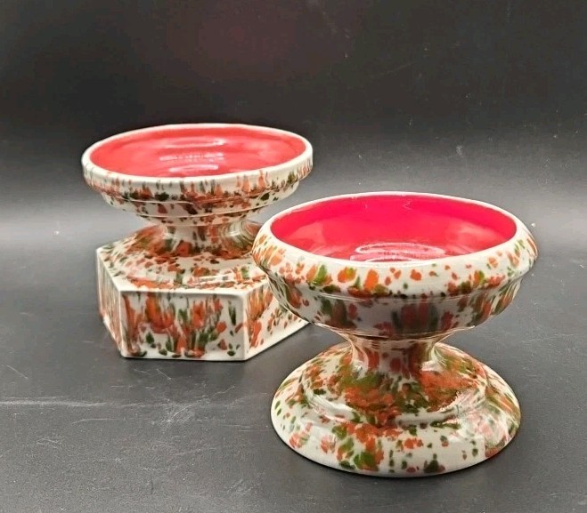 S Orange Color Splatter Paint Mid Century Modern 70