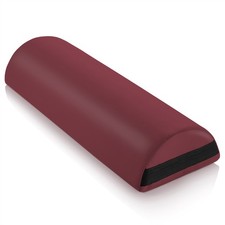 9" Massage Table Jumbo Half Round Bolster Pillow Headrest Cushion - Burgundy