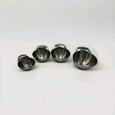 Vollrath Set of 4 Stainless Steel Transfer Vessel Bowls- 4 oz 8 12 16 #46660