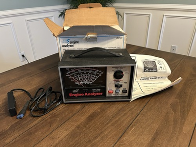 #ad Vtg Sears Craftsman Engine Analyzer 161.210400 w Cables Box Manual Tested $65.85
