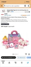 GUND Baby Princess Castle 5-Piece Sensory Plush Toy 8",
