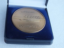 2 Medaillen - LUFTHANSA Dornier Do - X und  Dornier Merkur &Oslash; 60mm - MG 73