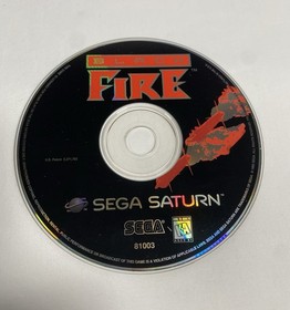 Black Fire Sega Saturn Complete CIB Tested Working w/ Manual Disc & Case