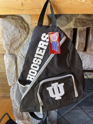 Indiana Hoosiers Licensed Backpack Black White NCAA Fan Apparel