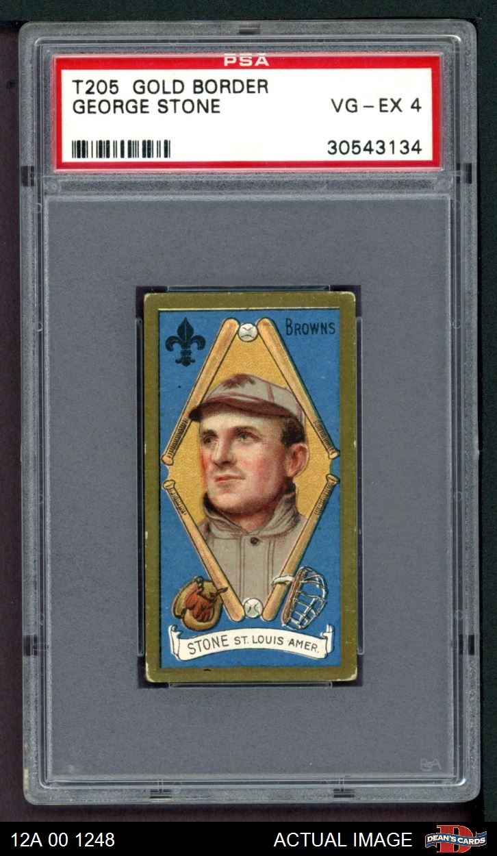 1911 T205 George Stone Browns Marshall  PSA 4 - VG/EX
