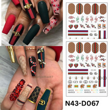 Nail Art Stickers &ndash; Designer Pattern Snakes, Stripes, Bees,3D Sticker Multicolor