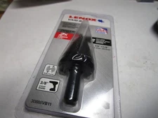 Step Drill Bit 2 Hole Sizes 7/8" to 1-1/8",  1/4" Step Increments, St w/3 Flats