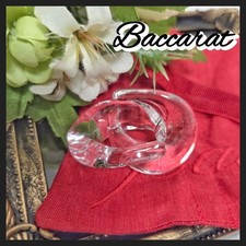 BACCARAT Crystal Hoop Earrings Clear Fashion Jewelry Authentic Genuine