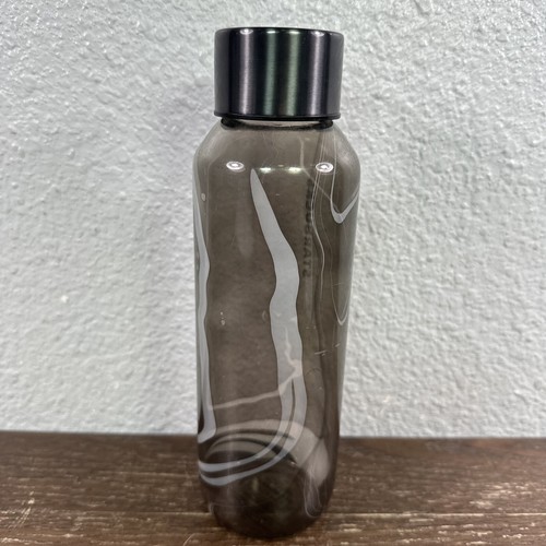 Starbucks 2022 Glass Black Gray Marble Wave Water Bottle 20oz Tumbler Rare - Picture 4 of 7