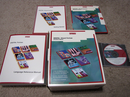 Vintage Digital Visual Fortran Standard Edition Version 6.0 w/ Disk & Manuals - Picture 7 of 18