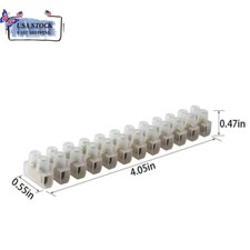 Terminal 10/20pcs Dual Row Terminal Strip Screw Barrier Block 6A 12 Position