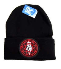 SLIPKNOT Music Rock Band Logo Patch Fold Up Beanie Winter Stocking Cap Hat