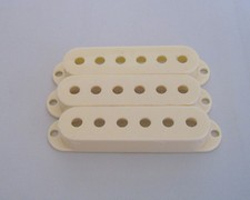 3x Aged White 52mm Pole ST Guitar Pickup Cover Covers 3 Single Coil for Strat
