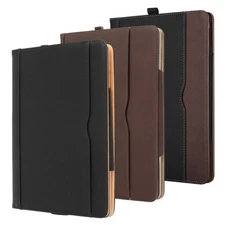 Case For iPad 9th/8th/7th Gen 10.2 in Leather Folio Stand Cover w Pencil Holder