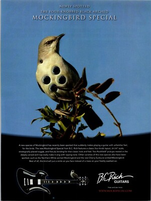 BC Rich Guitars Mocking Bird Special Original Print Ad