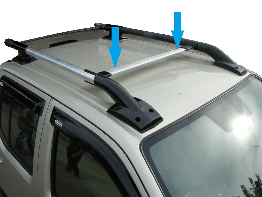 Roof Cross Bar for Nissan Navara D40 Front Rail Aventura 73157 box