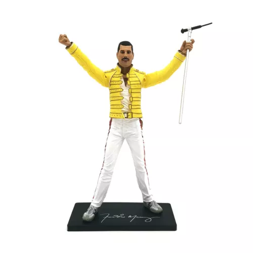 NECA Queen Rock Band Freddie Mercury The Magic Tour 18cm Action Figure Model Toy - Picture 9 of 18