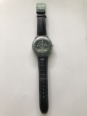 Swatch The Beep PAN 205 2BU 1993, selten, dunkles Armband, funktionsfähig! #10