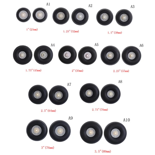 4Pcs Wheels With EVA Rubber Tyres 25-70mm 1"-2.75" RC Model Plane US - Picture 1 of 15