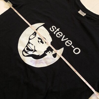 Vintage Steve-O T-Shirt Medium Blk MTV Jackass Johnny Knoxville