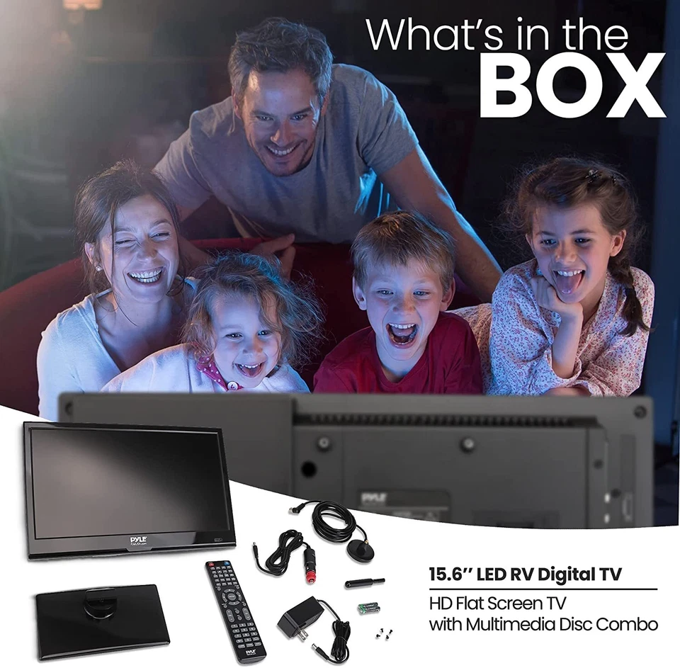 PyleHome PLTLD16 15.6" LED RV Digital TV Television - Image 2 of 4