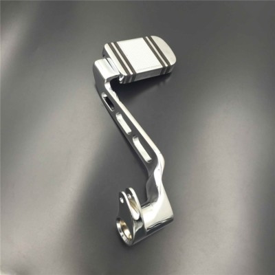 Chrome 3-Hollow-out Rear Brake Lever w/ pad Fit Road King Street Glide CVO Tri G
