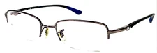 NIKE MEMORAY RB7512 1076 Gunmetal Half Rimless Eyeglasses Frame 49-19-140
