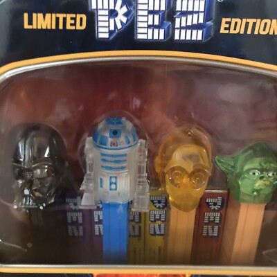 Vintage Star Wars PEZ Dispensers Collectors Set Darth Vader Tin
